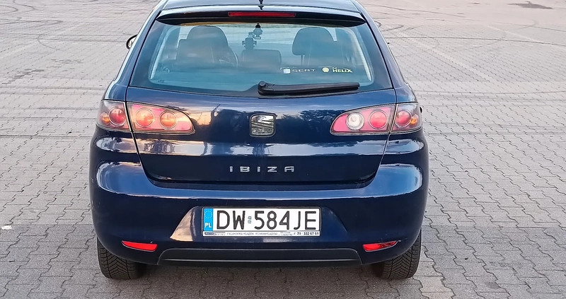 Seat Ibiza cena 8500 przebieg: 158255, rok produkcji 2008 z Wrocław małe 92